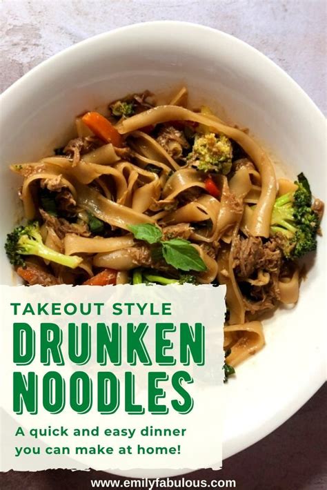 this easy drunken noodle recipe tastes just like your