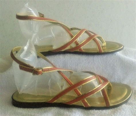 Montego Bay Club Strappy Flat Sandal Shoes Womens S… Gem