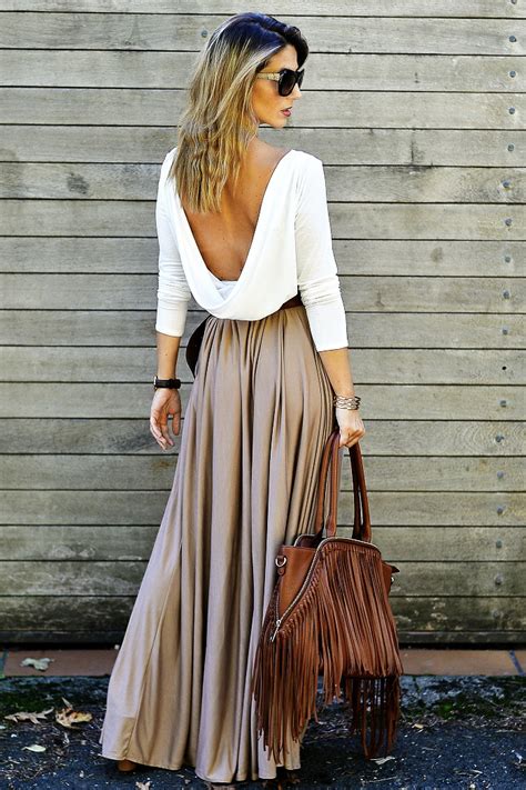 gorgeous long flowing skirts    crop top ohh