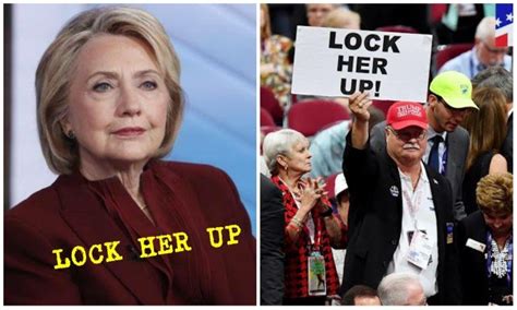 “lock her up” angry protesters demand hillary clinton be locked up