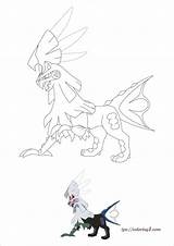 Silvally Coloring1 sketch template