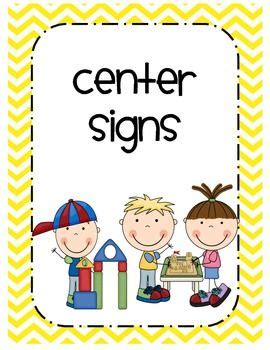 center signs tpt reading centers  centers literacy centers