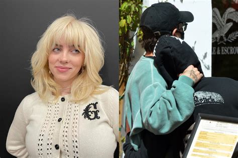 billie eilish spotted snuggling   boyfriend  year  actor matthew vorce celeb secrets