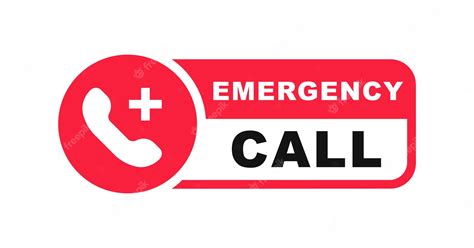 premium vector emergency call icon sos emergency call