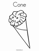 Coloring Popsicle Getcolorings Cone sketch template