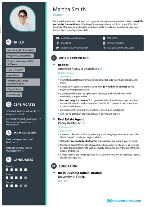 real estate agent resume examples tips