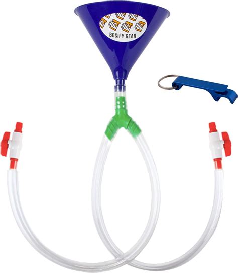 bosify 30 inches beer bong funnel with leak proof valve