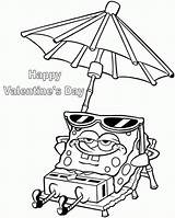 Coloring Spongebob Pages Valentine Boys Kids Popular Library Clipart Coloringhome sketch template