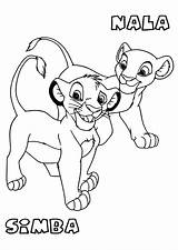 Nala Coloring Pages Lion Simba King Baby Getcolorings Printable Awesome sketch template