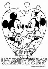 Coloring Valentines Valentine Pages Mickey Mouse Disney Heart Minnie Kids Print Kitty Crayola Hello Printable Color Printables Getcolorings Pi Colouring sketch template
