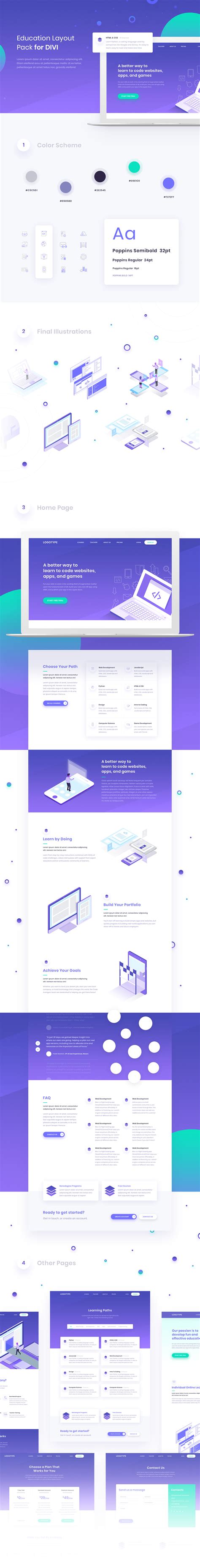 education layout pack  behance