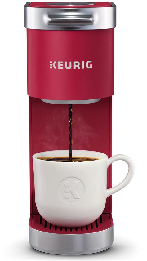 keurig  mini  single serve  cup pod coffee maker cardinal red brickseek