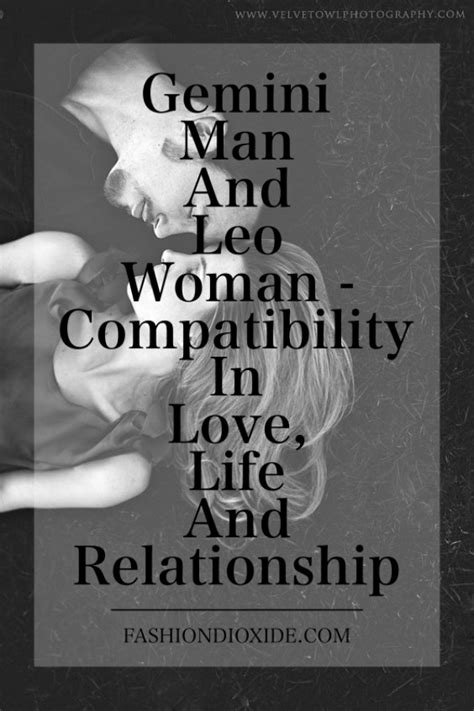 Gemini Man And Leo Woman Compatibility In Love Life And