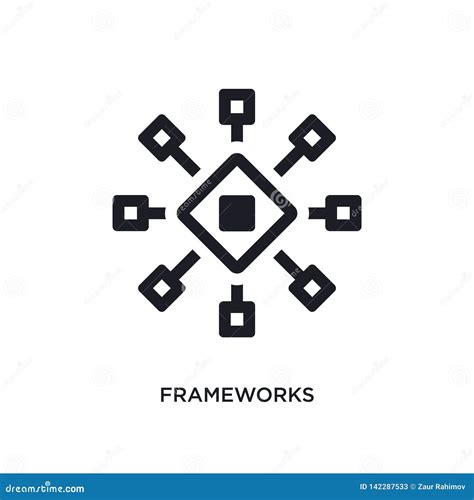 frameworks icon trendy frameworks logo concept  white background  technology collection