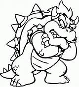 Coloring Mario Bros Super Pages Characters Comments Evil sketch template