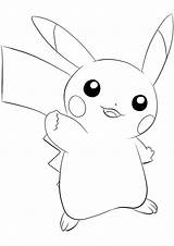 Pikachu Ponyta sketch template