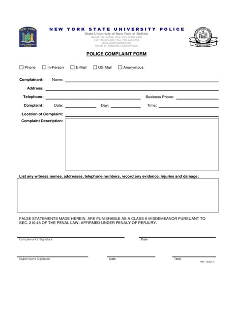 Police Complaint Form 3 Free Templates In Pdf Word