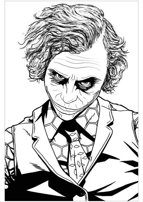inspirational gallery  batman  joker coloring page