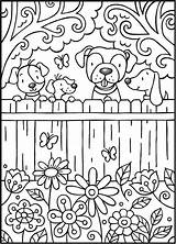 Coloring Pages Dog Cute Kids Printable Sheets Puppy Para Teens Book Dover Publications Colorear Coloriage Doverpublications Vk Color Dessin Colorier sketch template