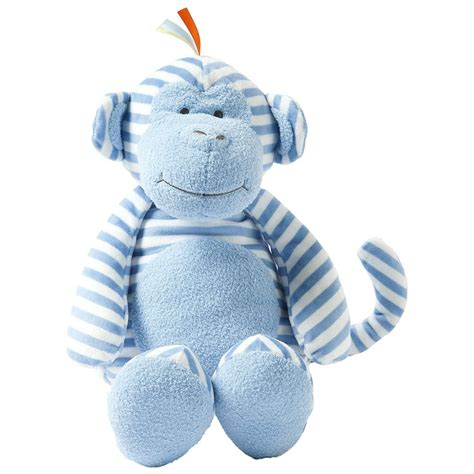 manhattan toy plush baby toy blue striped monkey  walmartcom walmartcom