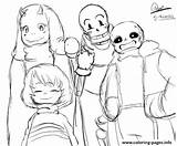 Coloring Pages Undertale Sans Character Papyrus Toby Fox Printable Color Print Book Online Getdrawings Getcolorings Comments sketch template