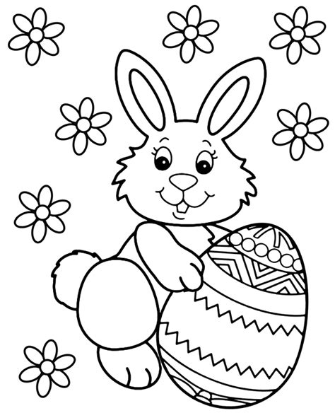 easter bunny printable coloring pages