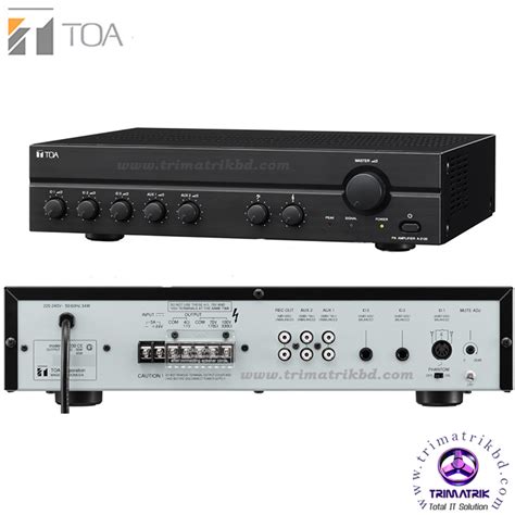 toa   watts mixer power amplifier toa    bd