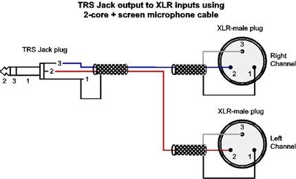 wiring diagram xlr  mono jack wiring diagram