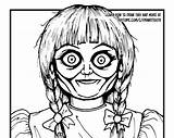Annabelle Coloring sketch template