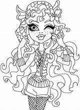 Coloring Pages Monster High Printable Popular sketch template