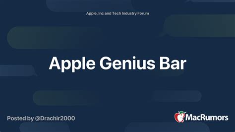 apple genius bar macrumors forums
