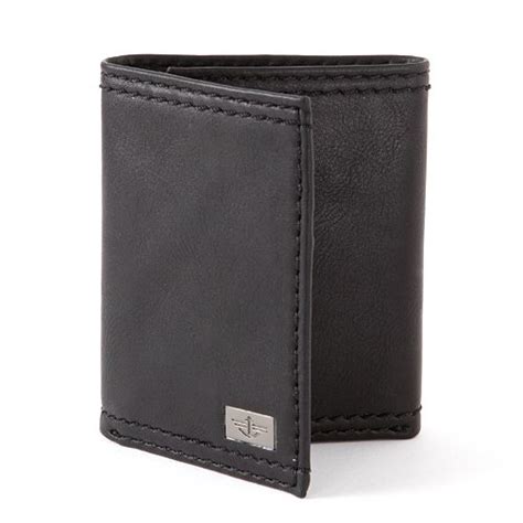 mens dockers extra capacity leather trifold wallet
