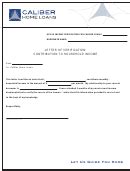 contribution  household income verification letter template printable