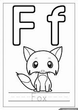 Coloring Alphabet Pages Printable Worksheets Letter Fox Letters Flash Kids Flashcards дети Forest для Template Animals листы печати раскраски цвета sketch template