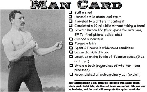 man card manly wiki fandom powered  wikia