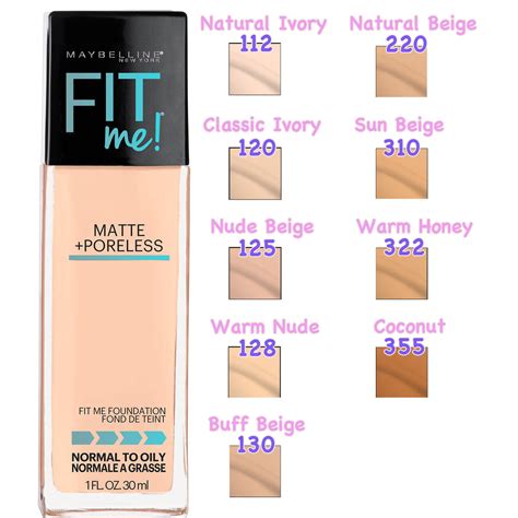 maybelline fit  matte poreless foundation warm nude collections  deals