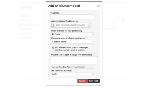 automate social media scheduling  rss feeds