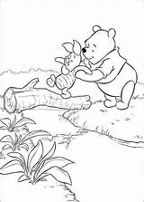 Pooh Coloring Winnie Pages Piglet Printable Disney Kids Book Sheets Para Bridge Colouring Helps Cartoon Friends Freekidscoloringandcrafts Crosses Movie Him sketch template