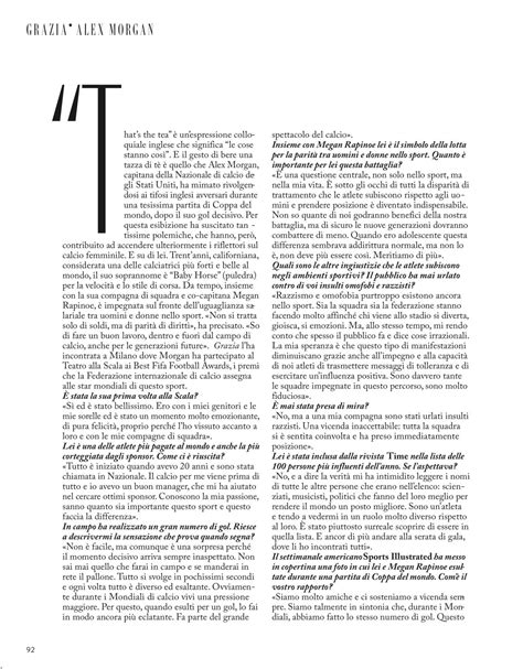 alex morgan grazia magazine italy 10 24 2019 issue