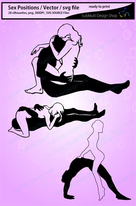 sex silhouettes vector sex position sex svg file eps etsy