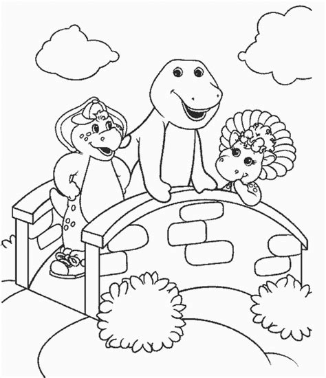 top  printable barney  friends coloring pages  coloring pages