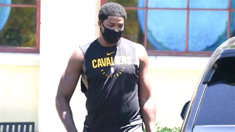 tristan thompson shows off his ripped body with muscles