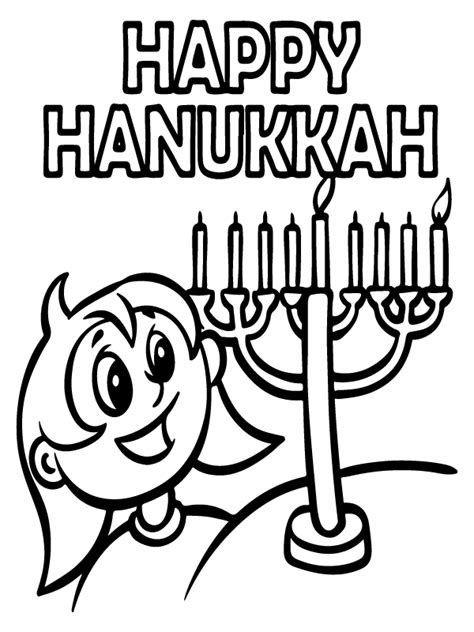 hanukkah  menorah coloring page  printable coloring pages  kids