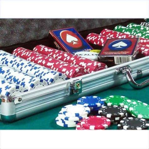 poker chip set  aluminium case poker supplies uk