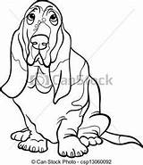 Coloring Basset Hound Pages Printable Dog Getdrawings sketch template