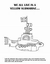 Submarine Yellow Beatles Coloring Pages Books Save Colouring sketch template