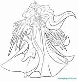 Luna Coloring Pages Mlp Pony Little Printable Color Getcolorings Print sketch template