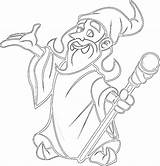 Wizard Pages Coloring Getcolorings Oz sketch template