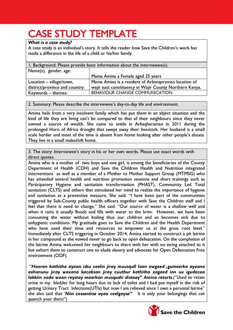 case study templates case study format examples