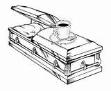 Casket Coffee Funeral Drawing End Life Caskets Discussion Source Series Sketch Places Death sketch template